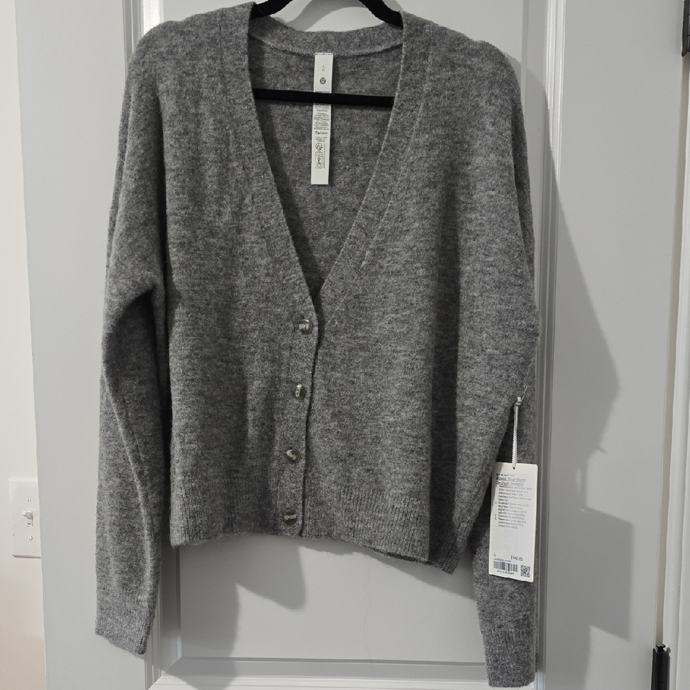 lululemon athletica Heather Gray Women's Cardigan
